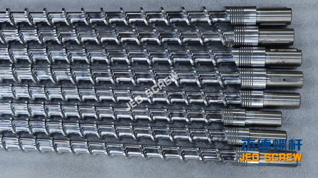 杰德 PVC收缩膜挤出机双合金机筒螺杆 螺杆镀硬铬 支持定制  高产节能-舟山市杰德机械有限公司